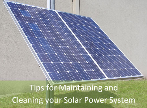 Clean and Maintain Solar Light or Power System