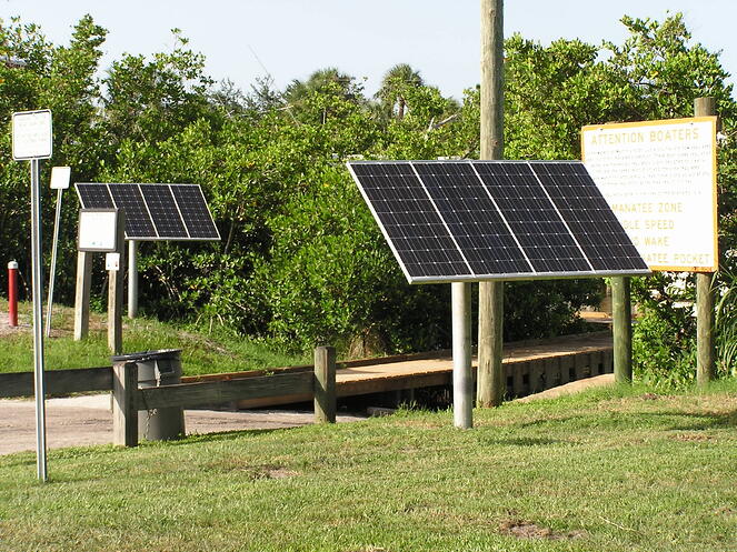 Solar Power for Dock Light