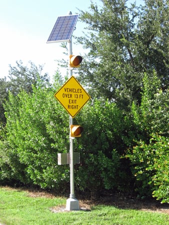 Solar Powered Traffic Flashers