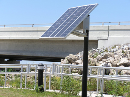 Bollard Light Solar Powered