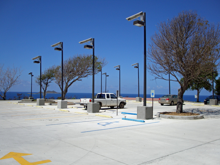 USVI Solar Lighting for Parking Lot