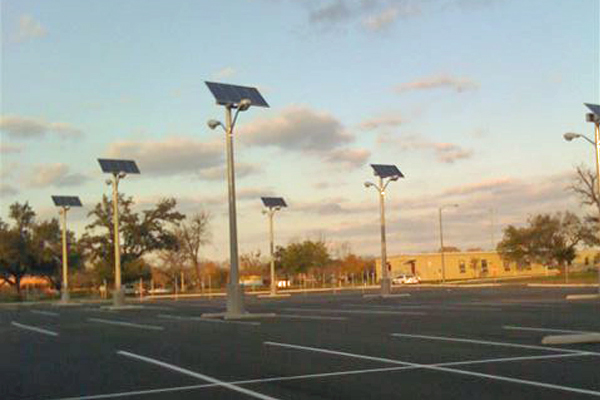 VA Temple TX Solar Parking Lot Lighting