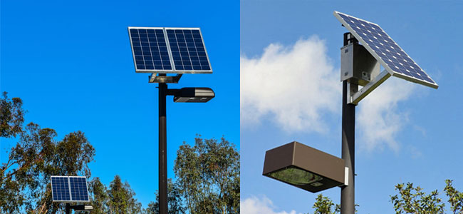 Commercial Solar Outdoor Lighting Systems Old vs New