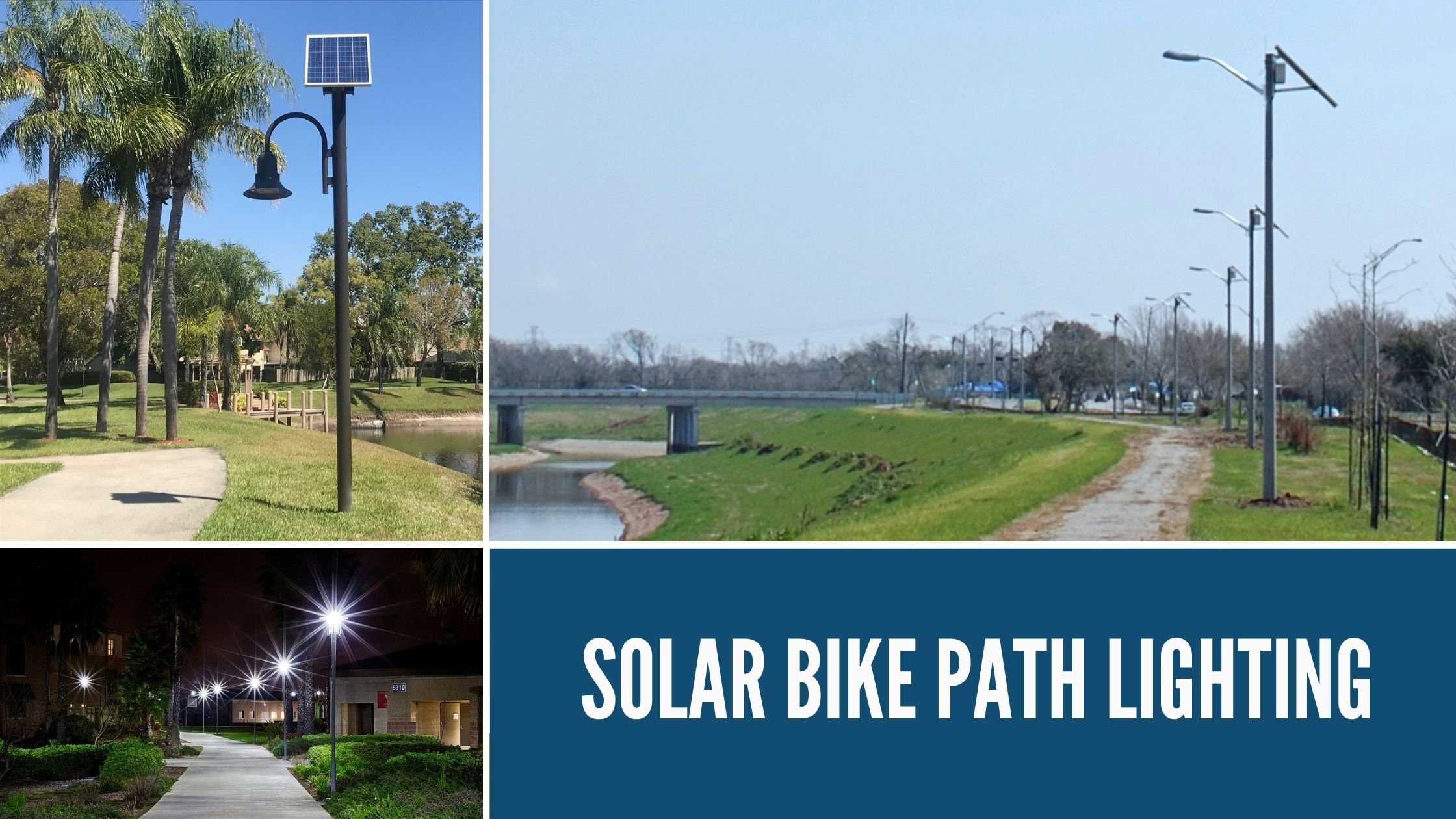 Solar Bike Path Lighting