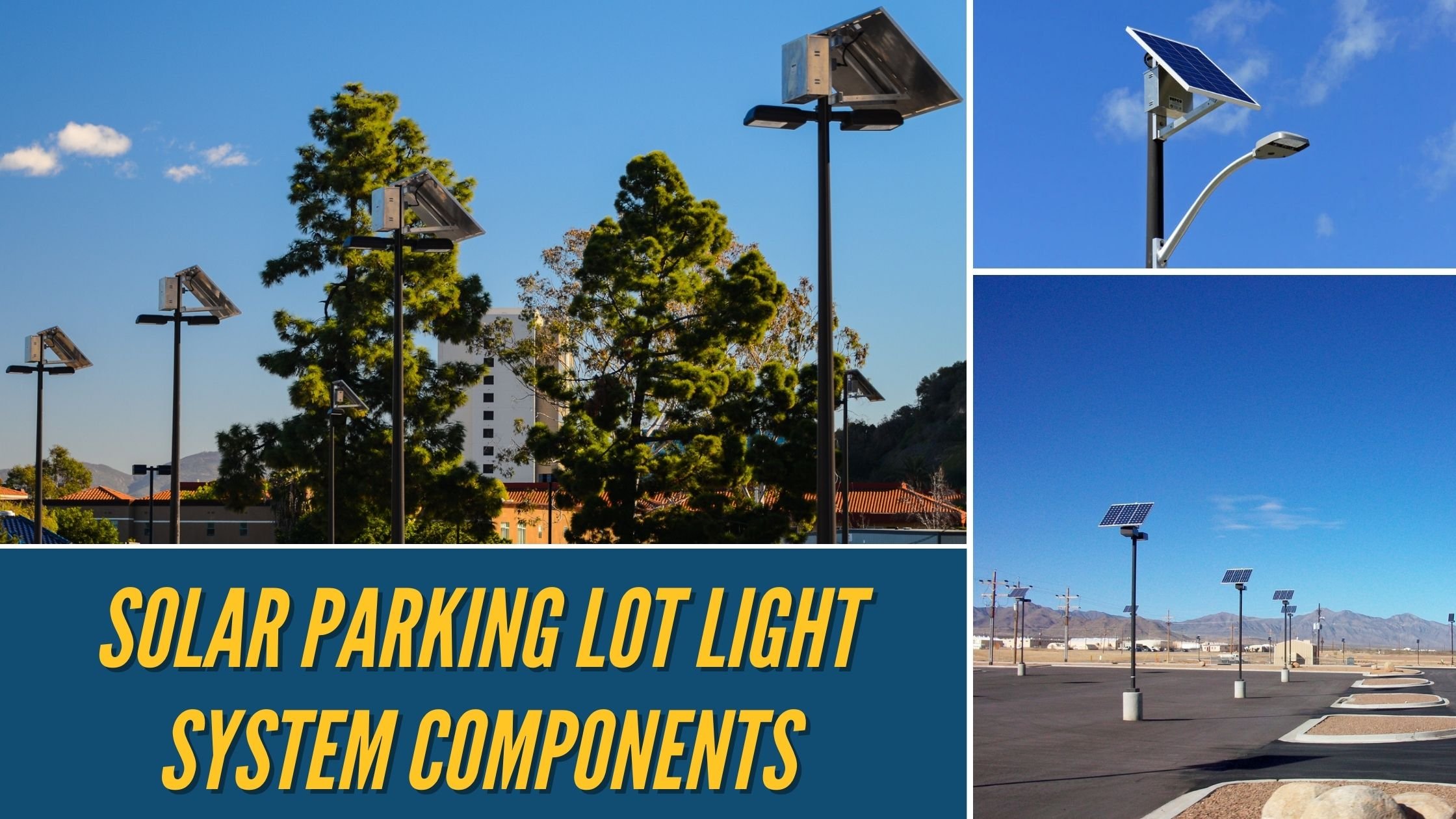 Solar Parking Lot Light System Components