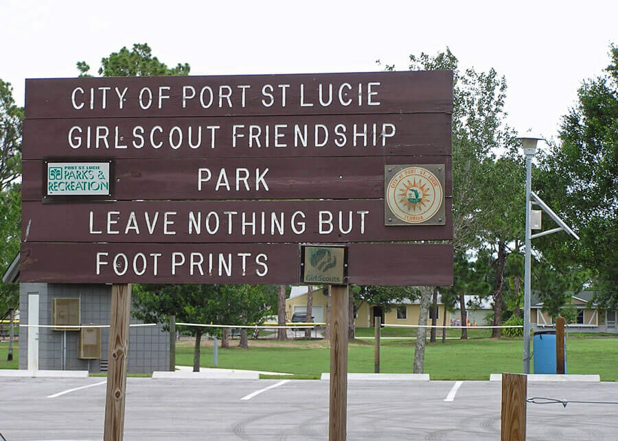 PSL Girl Scout Park Solar Sign Lighting System