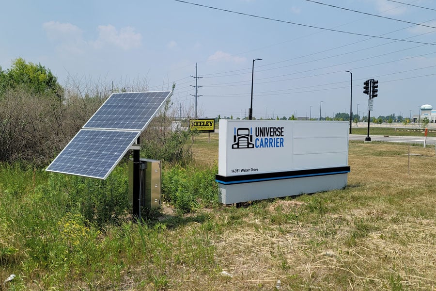 Universe Carrier Solar Sign Lighting System for Cabinet Sign