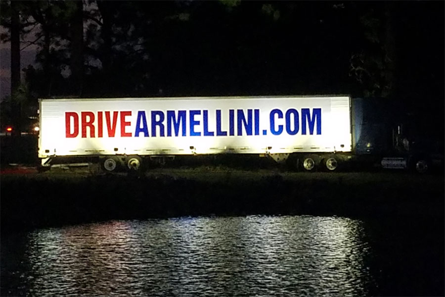 Armellini Billboard Trailer Solar Lighting