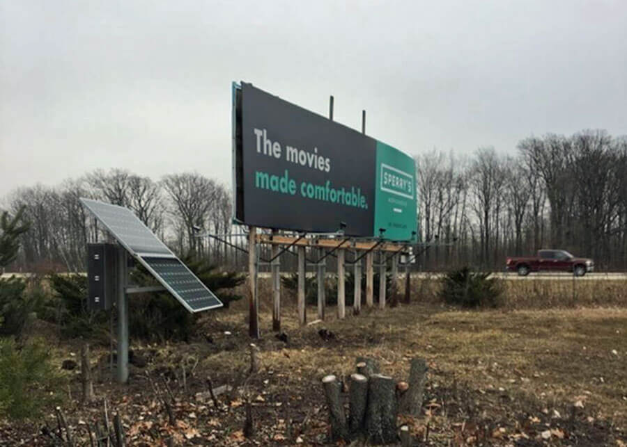 Golf Country Signs Solar Power Billboard Lighting