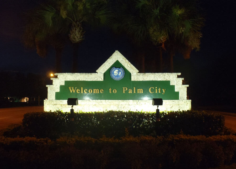 Martin County Solar Sign Lighting System
