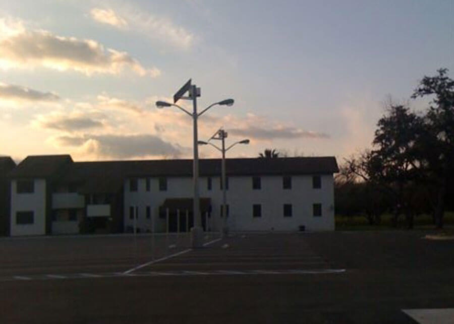 Solar Parking Lot Lighting VA Hospital