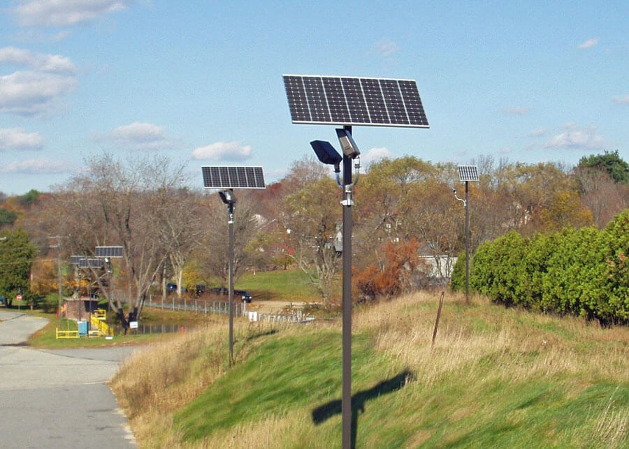 Northern Manufacturing Facility Solar Security Lighting Systems