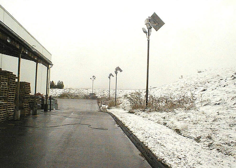Northern Manufacturing Facility Solar Security Lighting Systems