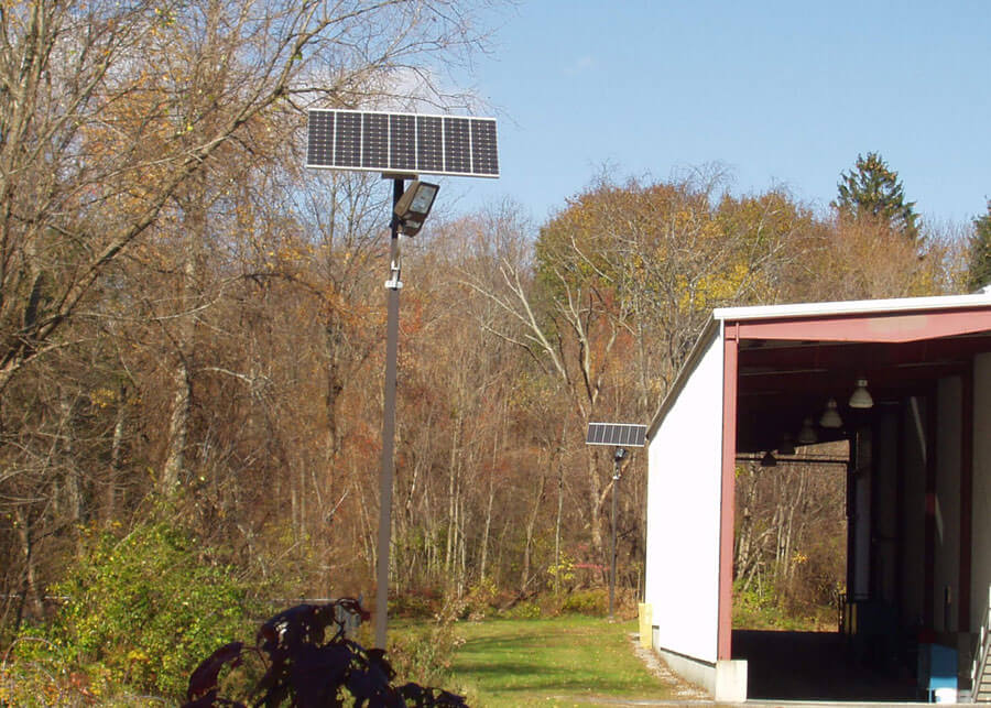 Northern Manufacturing Facility Solar Security Lights
