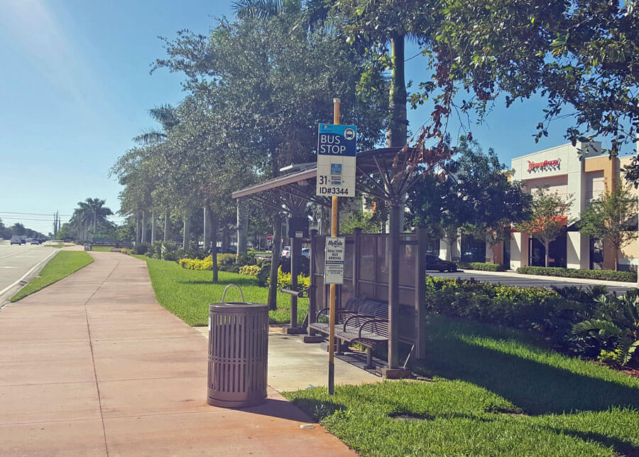 Coconut Creek Solar Bus Shelter Light