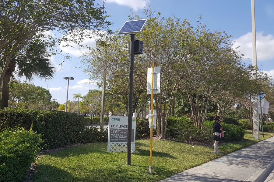 Coconut Creek Solar Bus Stop Light