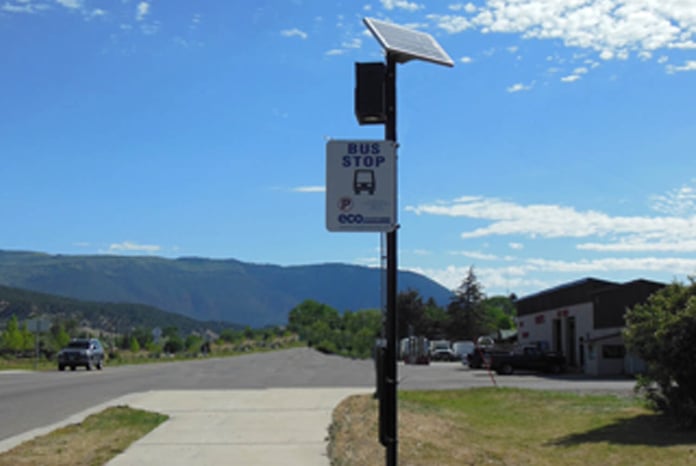 ECO Transit Solar bus Stop Light