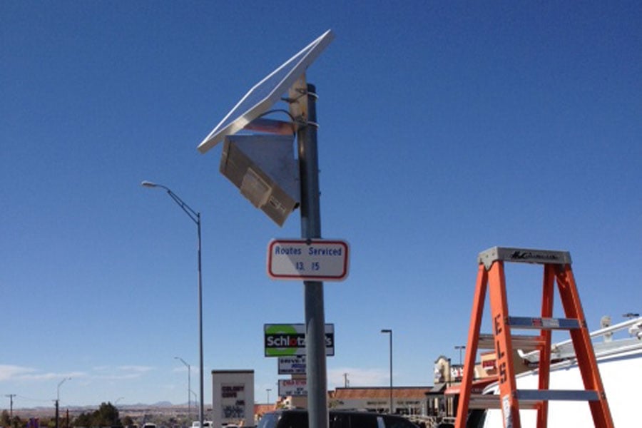 El Paso Solar Bus Stop Lighting System