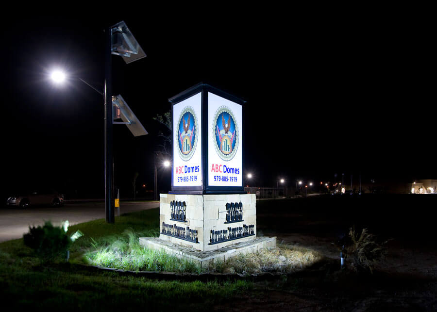 Solar Sign Lighting Golden Sands