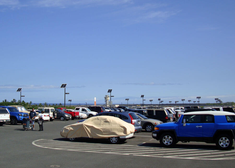 Kona Airport Solar Car Park Lighting