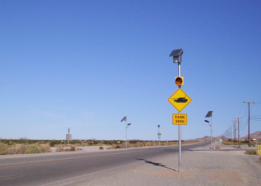 29 Palms Solar Warning Flashers