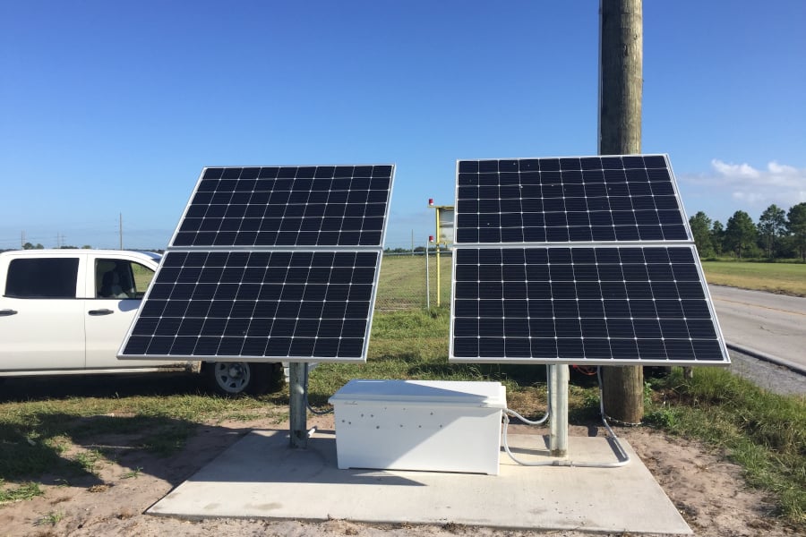 Solar Power Station w/ Large Battery Storage