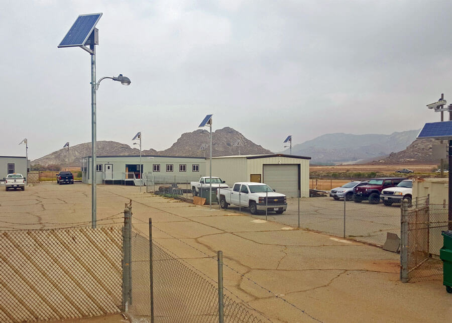 Perris Dam Solar Security Lighting