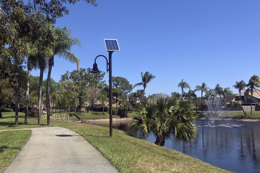 Solar Walkway Lighting for Gardens of Woodberry