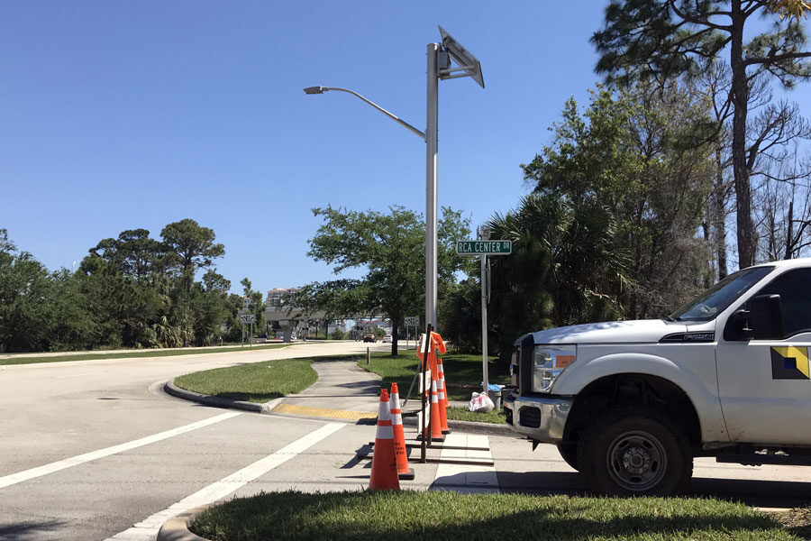 Kyoto Gardens Palm Beach FL SolarViper Solar Roadway Lighting