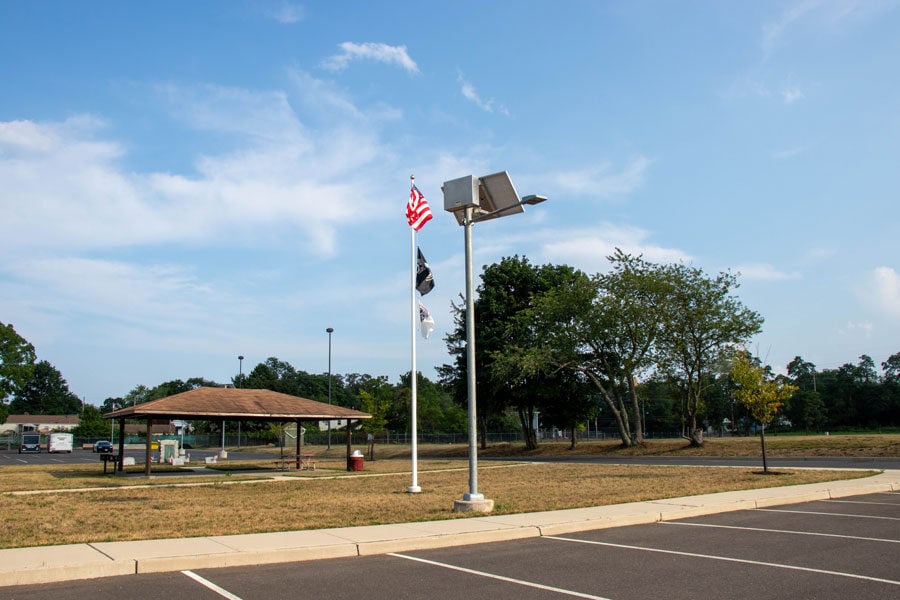 Oceanport Borough Municipal Building Solar Parking Lot Lighting System SolarViper