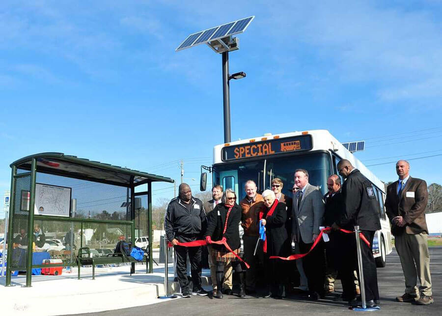 Oconee Park and Ride GA Solar Transit Lighting Systems