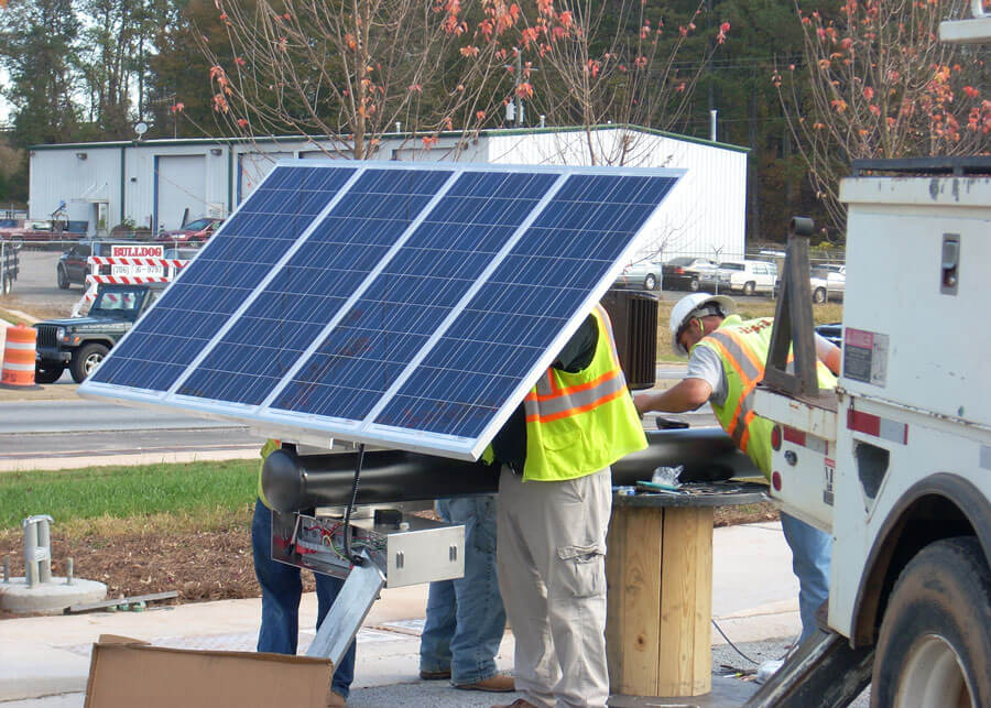 Solar LED Parking Lot Lights
