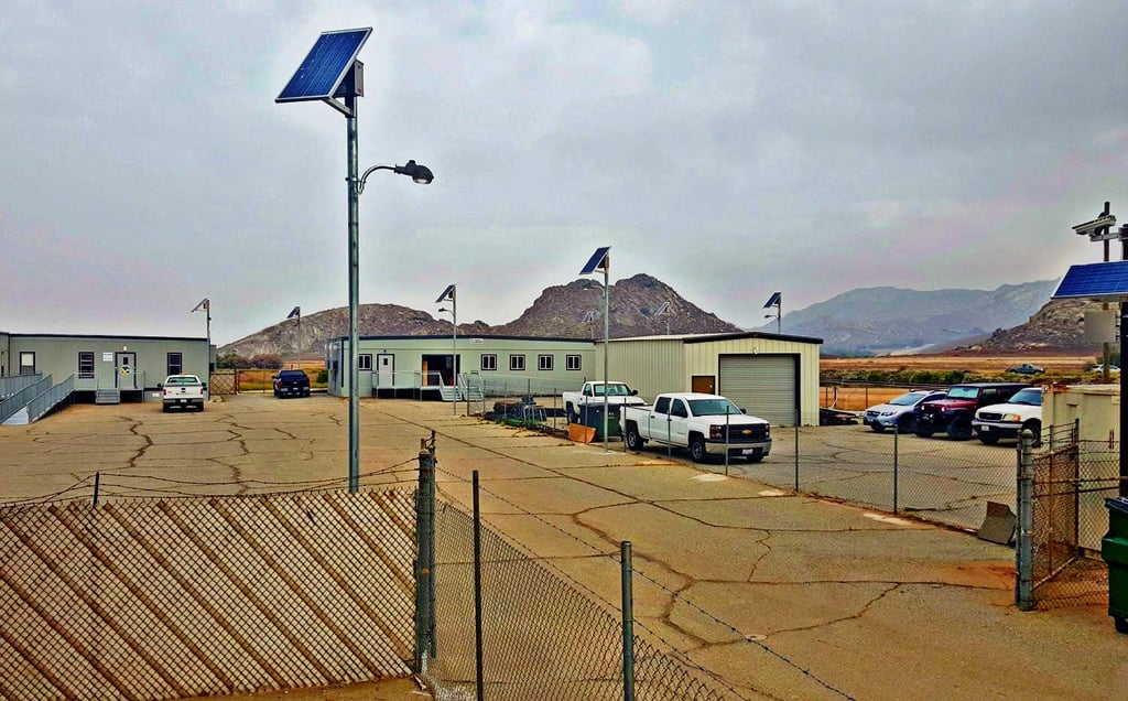 Perris Dam Solar Powered Area Lights Perris Dam Solar Powered Area Lights