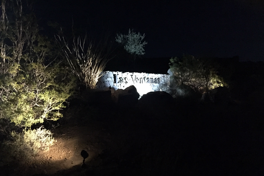 Las Ventanas HOA Solar Sign and Landscape Lighting