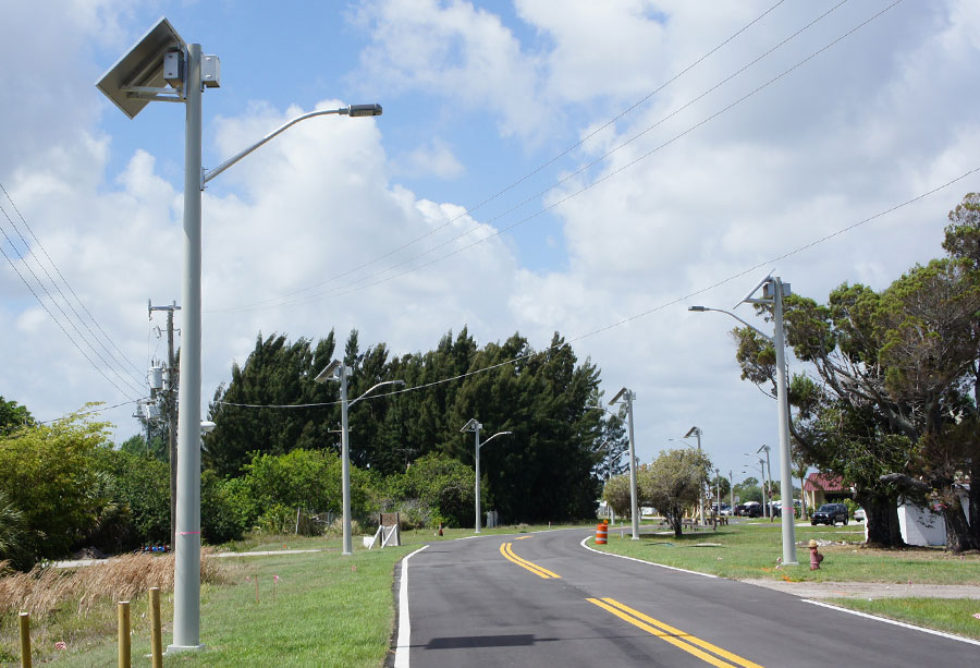 Martin County Airport Day Solar Street Lights