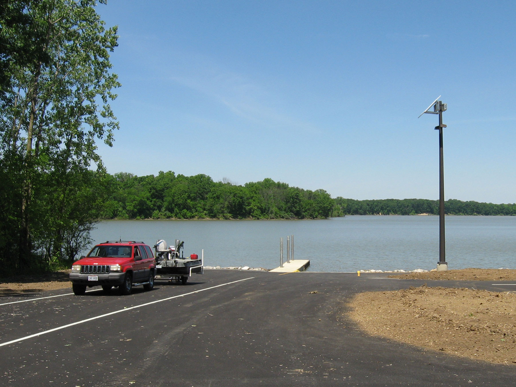 ODNR Solar Boat Ramp Area Light