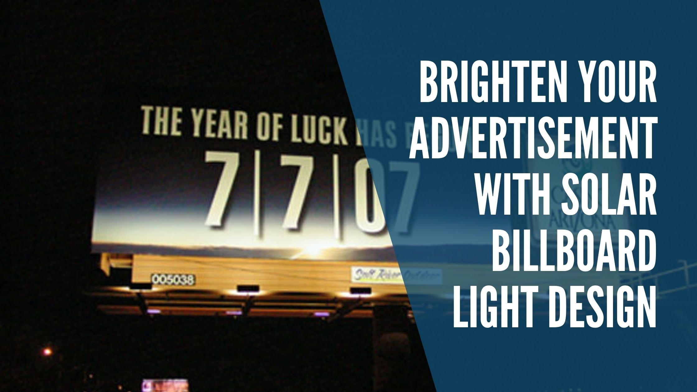 Brighten Your Advertisement with Solar Billboard Light Design