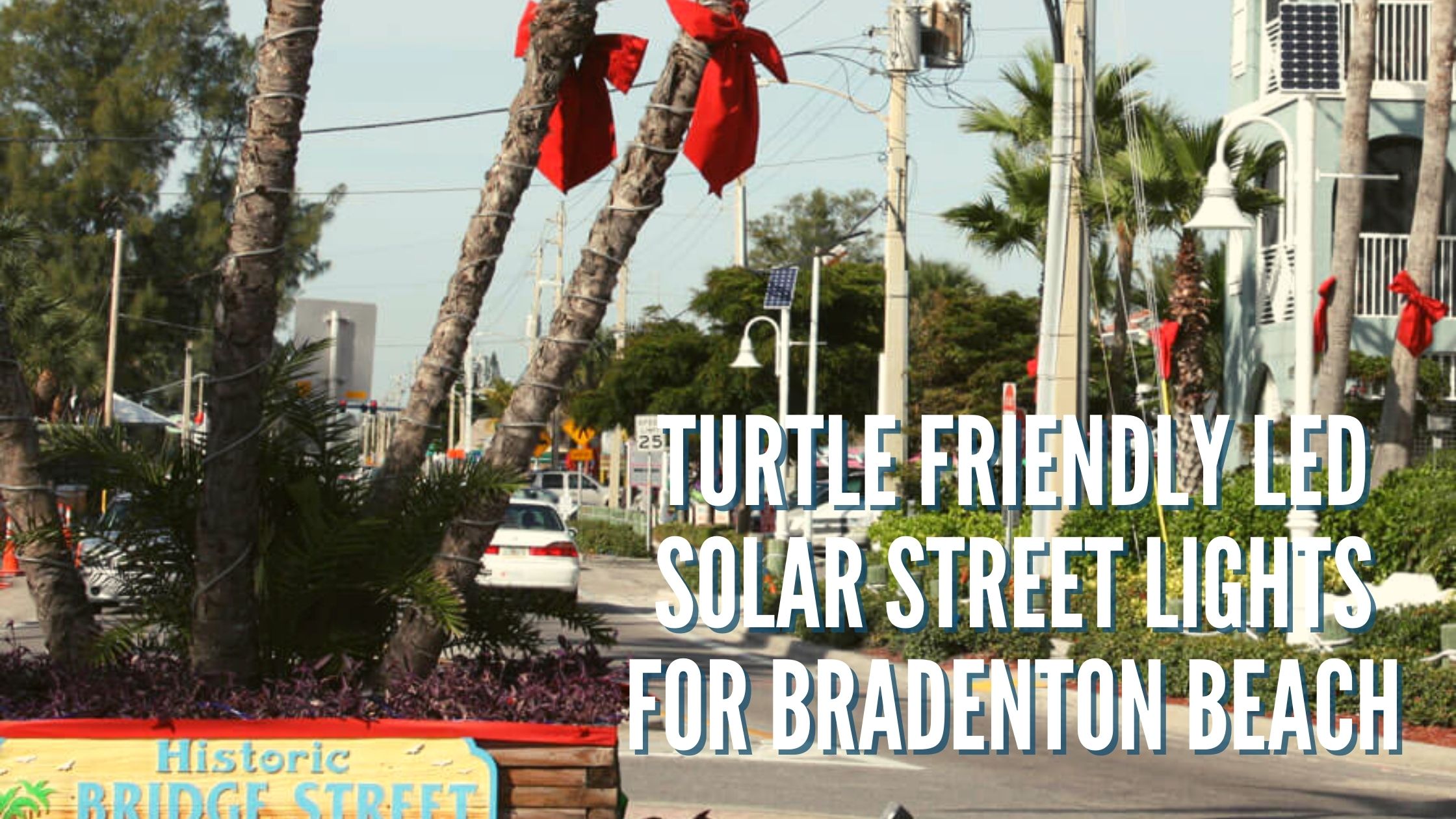 Turtle Friendly LED Solar Street Lights for Bradenton Beach