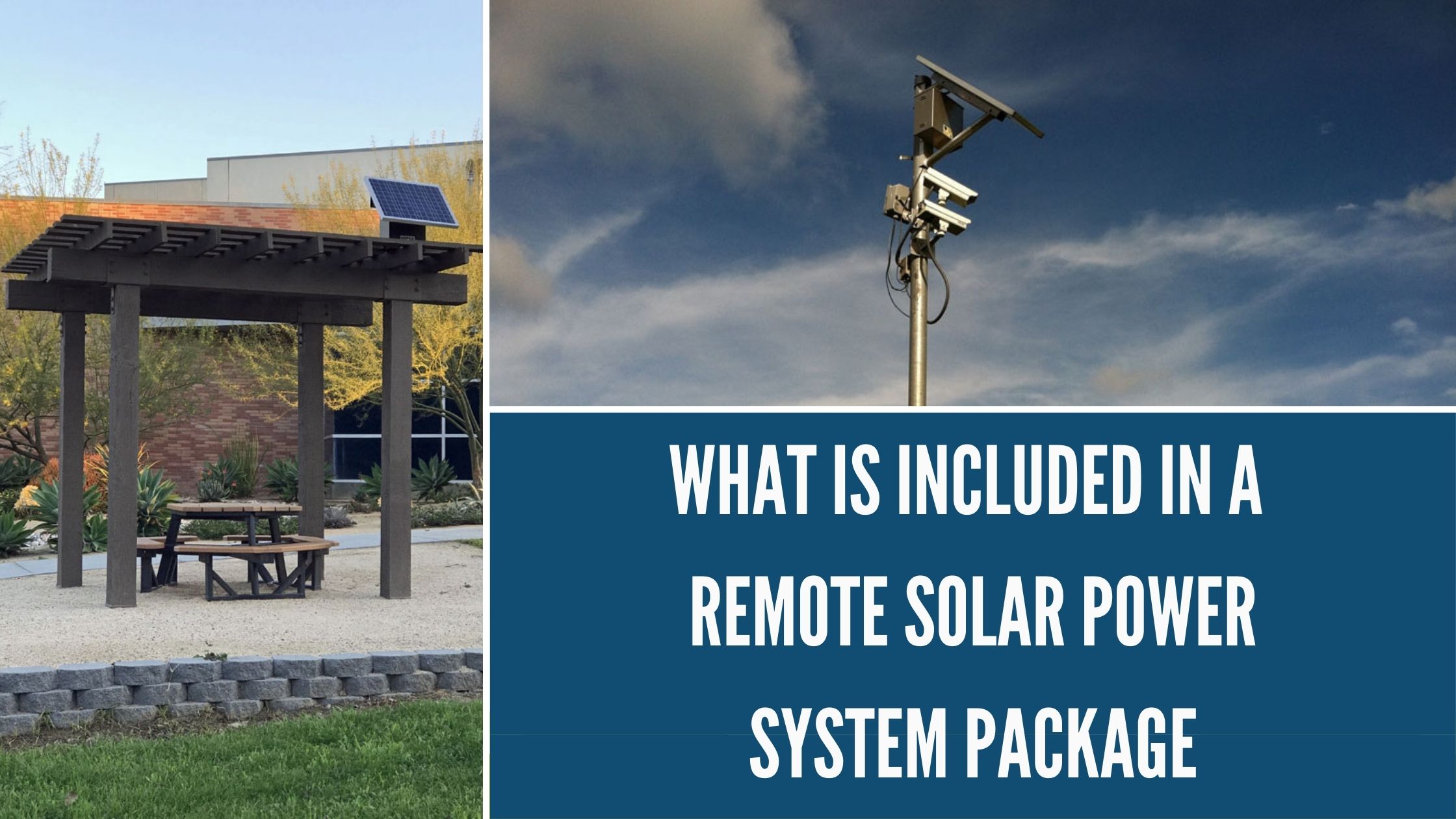 What is Included in a Remote Solar Power System Package