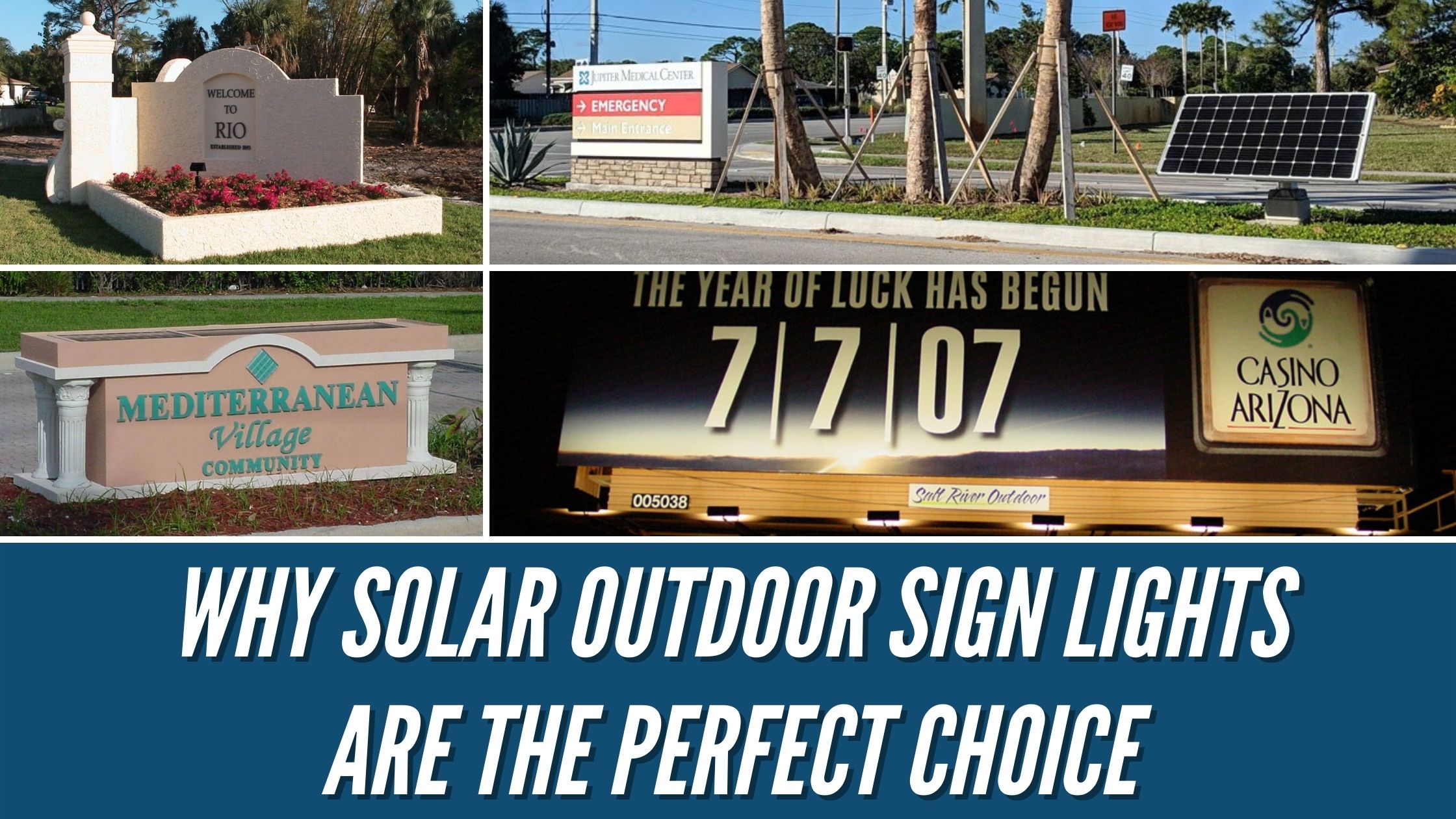 Why Solar Outdoor Sign Lights Are the Perfect Choice