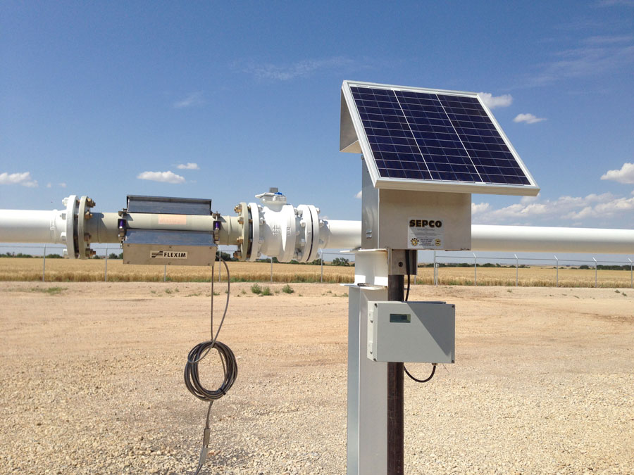 Off Grid Solar Power System for Flow Meter Flexim
