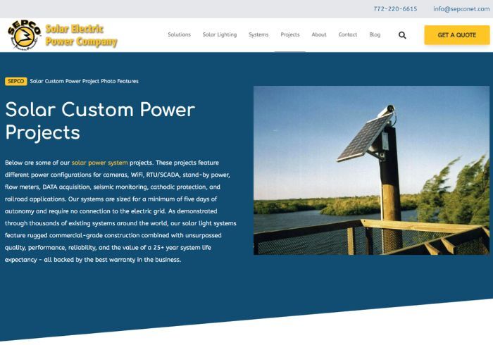 Custom Solar Power Projects Profile