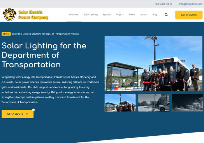 Department of Transportation Page