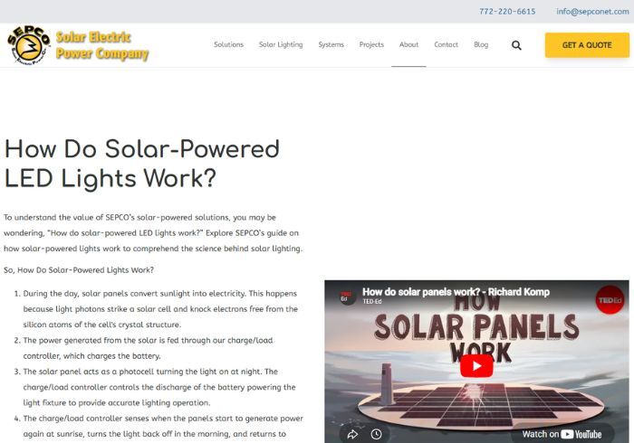 How Solar Lights Work Page
