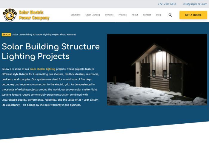 Solar Building Structure Lighting Projects Portfolio