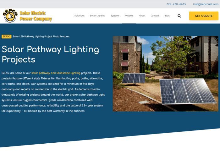 Solar Pathway Lighting Projects Portfolio