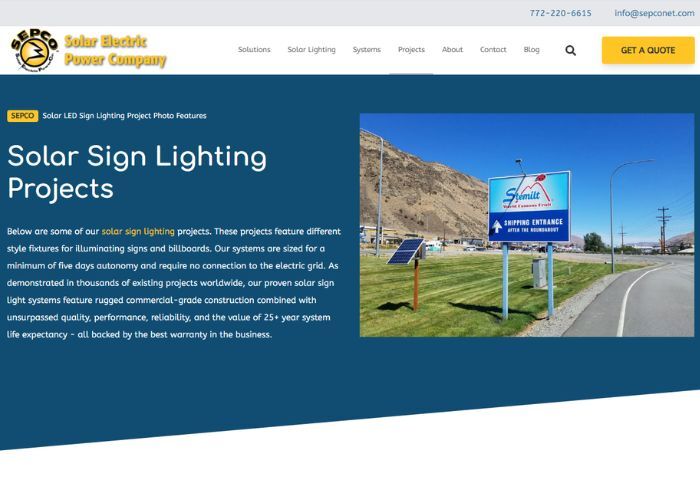 Solar Sign Lighting Projects Portfolio