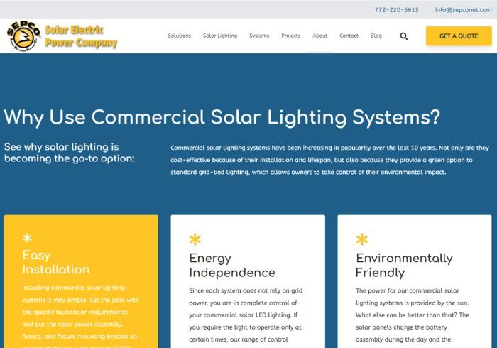 Why Use Solar Lighting Page