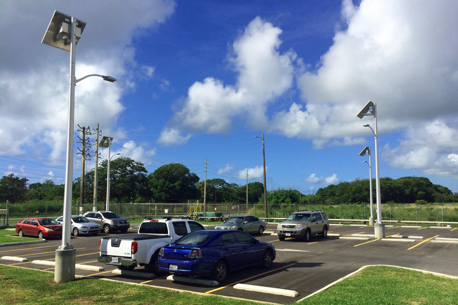 Solar Outdoor Light System for Parking Lot