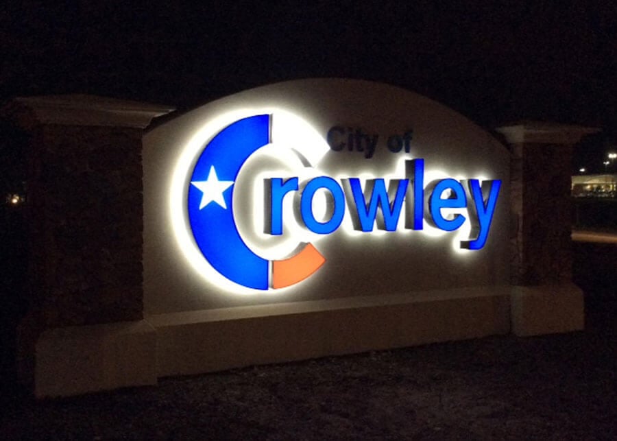 Crowley Internal Sign Solar Powered